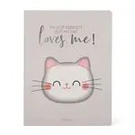 Cuaderno Legami L rayas Kitty