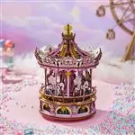 Puzzle 3D de madera Robotime Romantic Carousel Dream Version