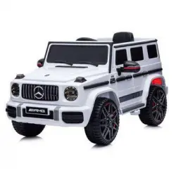 Coche A Batería Mercedes G63 Amg Suv De Chipolino White