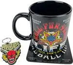 Set Stranger Things Hellfire Taza + Llavero + Posavasos